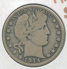 1914-S Argento Barber Mezzo