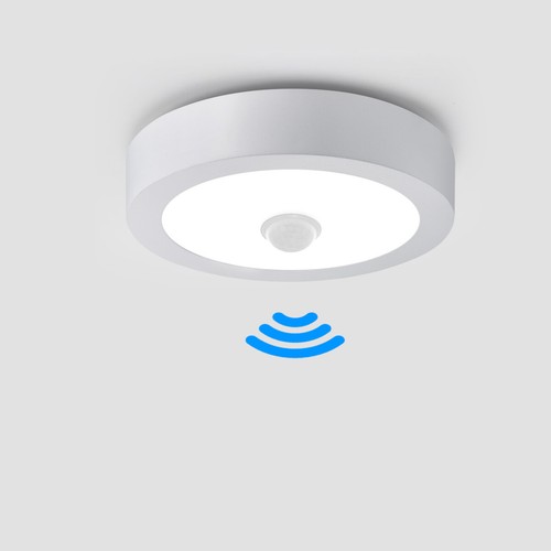 Plafoniera led rotonda pir - plafoniera,