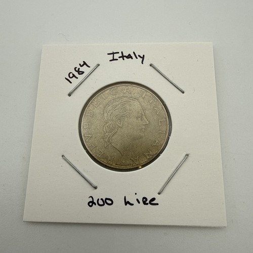 1984 italy 200 lire coin - 1984, c7