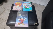 TRE CASSETTE VHS  WALT  DISNEY