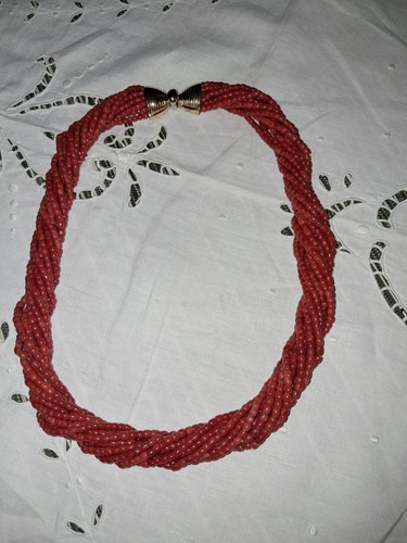 Collana fili corallo - 12,