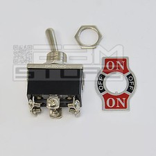 interruttore 6A ON-OFF-ON 2 vie a levetta da pannello deviatore leva -ART. HH05