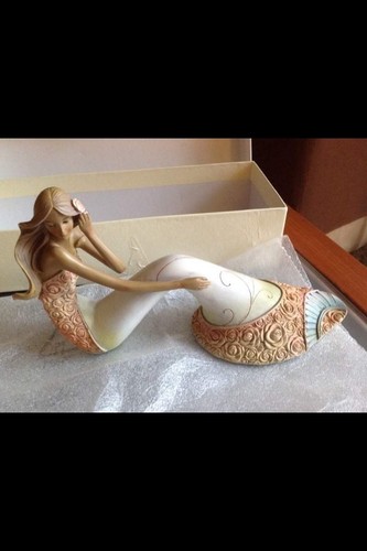 Statua sirena porcellana - statua,