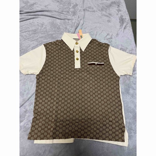 Polo gucci beige marrone - polo,