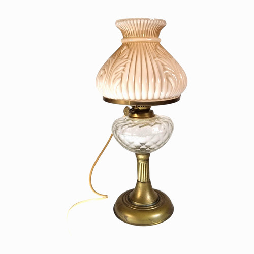 Oil lamp shade pink - pink, opaline