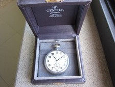 OROLOGIO DA TASCA PREVOTE ANCRE ARGENTO FUNZIONANTE CIPOLLA TASCHINO SCATOLA BOX