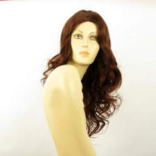 Parrucca donna lunga ricci castano scuro rame intenso : CHARLETTE 322