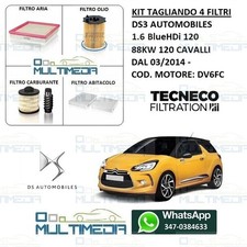 Kit tagliando filtri ds3 - 4,