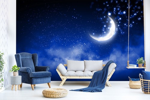 Carta parati notte luna - carta, da