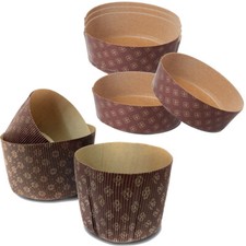 10 pz Stampo Panettone Basso 750g-1kg Pirrottini Carta Forno Cottura Dolci Natal