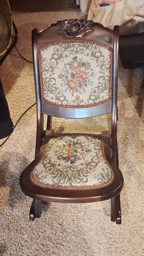 Sedia dondolo vintage antica - a, vintage/antica