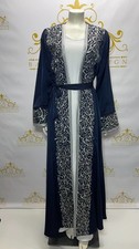 Cardigan abaya ricamo lettere - cardigan,