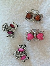 Molletta fiore farfalla Corona Strass Donna ferma cappelli Forcina Clip 1 pezzo 