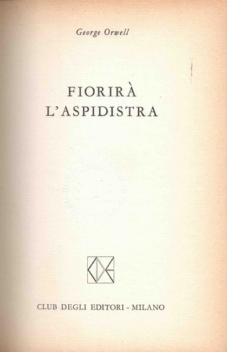 Orwell george fiorirà - george,,