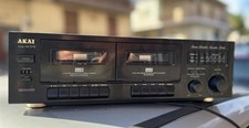 VINTAGE AKAI Lettore Stereo Doppie Cassette Modello HX-27W