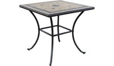 VivaGarden Tavolo da Giardino Sandro 80x80x74h cm in ferro e Mosaico FE802590