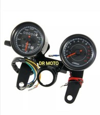 Nero Universale Moto Contachilometri & Contagiri Tachimetro + Supporto