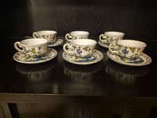 Servizio Caffe Ente Ceramica Faenza  Decoro Garofano Vintage Collezione