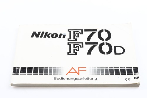 Nikon f70 f70d manuale - nikon,