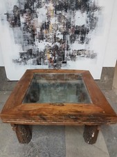 Tavolino da salotto in travi