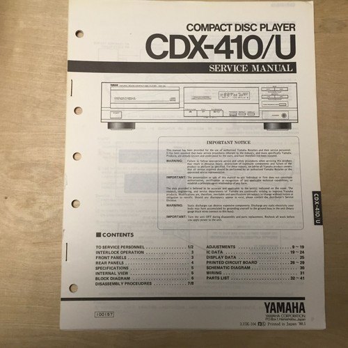 Manuale servizio originale - manuale,