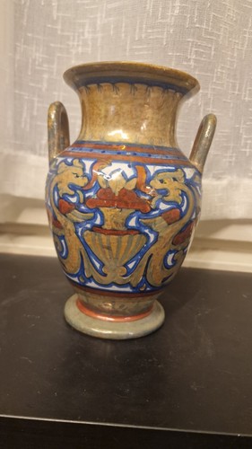 Vaso ceramica maiolica lustro - ceramica,