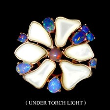 Madre Perla Anello In Argento