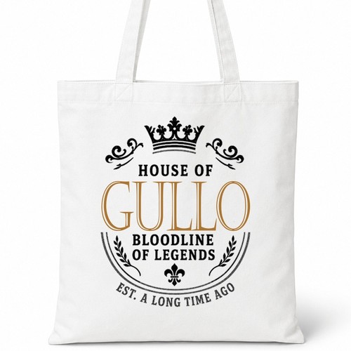 Borsa bianca con nome - , famiglia