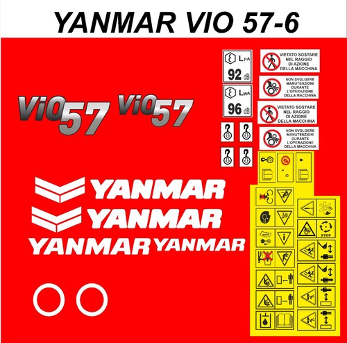 Yanmar vio kit decalcomanie - 57,