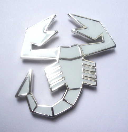 Emblema abarth bianco fiat - abarth,