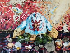 Dipinto ad olio guerra ucraina