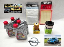 KIT TAGLIANDO OPEL CROSSLAND X 1.5 TURBO DIESEL 102 120 CV 4L OLIO 5W30 + FILTRI