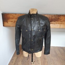 Belstaff giacca pelle nera - giacca,