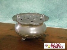 CENTRO TAVOLA FIORIERA LAVORAZIONE A MANO IN PELTRO 