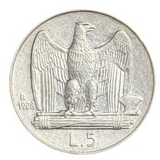 5 LIRE 1928 - AQUILOTTO -