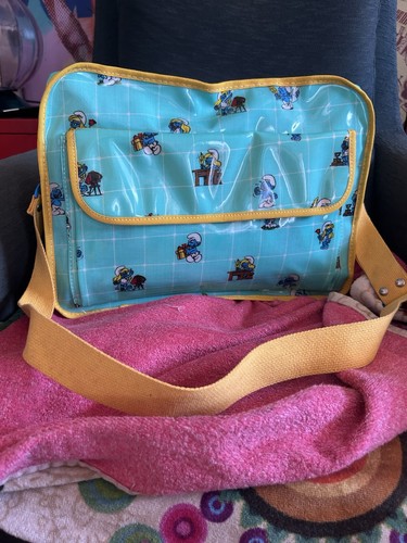 Puffi borsa cartella vintage - cartella,
