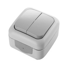 Viko Palmiye Interruttore Da Incasso Umido IP54 Interno E Esterno Grigio