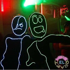 Glow stickman set neon - set,