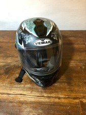 CASCO MOTO VEMAR 05300173/,COLOR NERO CON DETTAGLI GRIGI E AZZURRI