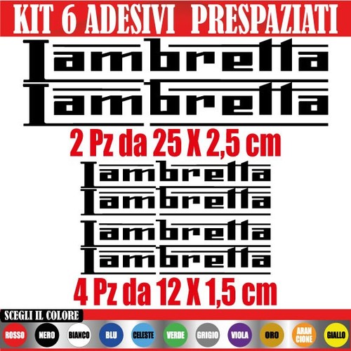 Kit adesivi lambretta - kit,