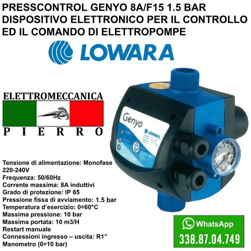 Presscontrol genyo f15 - presscontrol, 8a/f15