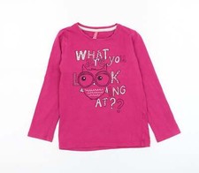 T-shirt bambina rosa misto