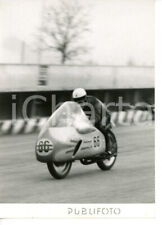 1956 MONZA - MOTOCICLISMO Karl HOFMANN su DKW 350 cc durante allenamento Foto