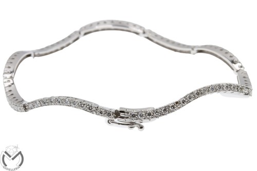 Bracciale tennis oro bianco - tennis, in