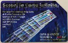 SCHEDA TELEFONICA 5000 LIRE" SCOPRI LA CARTA INFINITA" USATA ITALIA SIP 