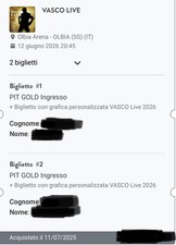 Biglietti vasco rossi - vasco,