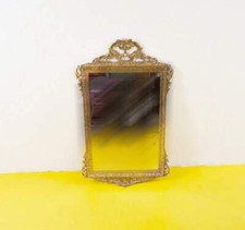 specchio PRIMI 900 IN LEGNO DORATO