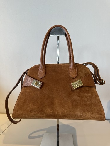 Borsa tracolla pelle - borsa, camoscio