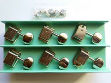 Kluson Sintonizzatori Meccanici Tradizionali "Doppia Linea" / Ovali / Nichel 6L