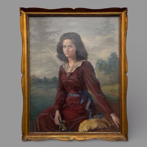 Ritratto ragazza olio - “ritratto, di